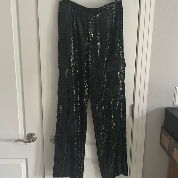 Alice and Olivia Hayes sequin cargo pants - Picture 6 of 16